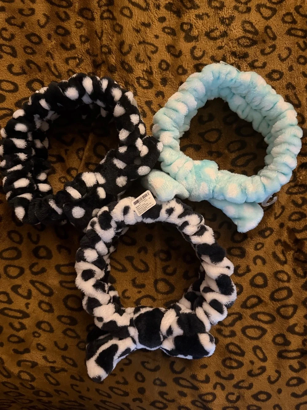 3 Plush Spa Headbands